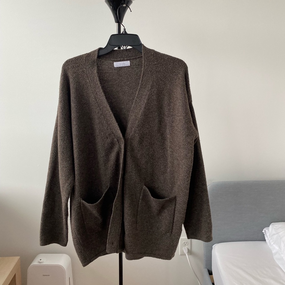 Brown cardigan